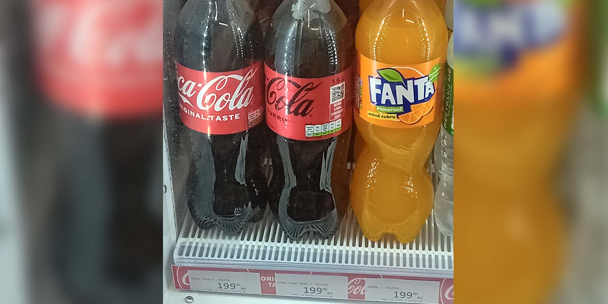 Ein Oberösterreicher weiß nicht ob er über den Cola-Preis lachen oder weinen soll.