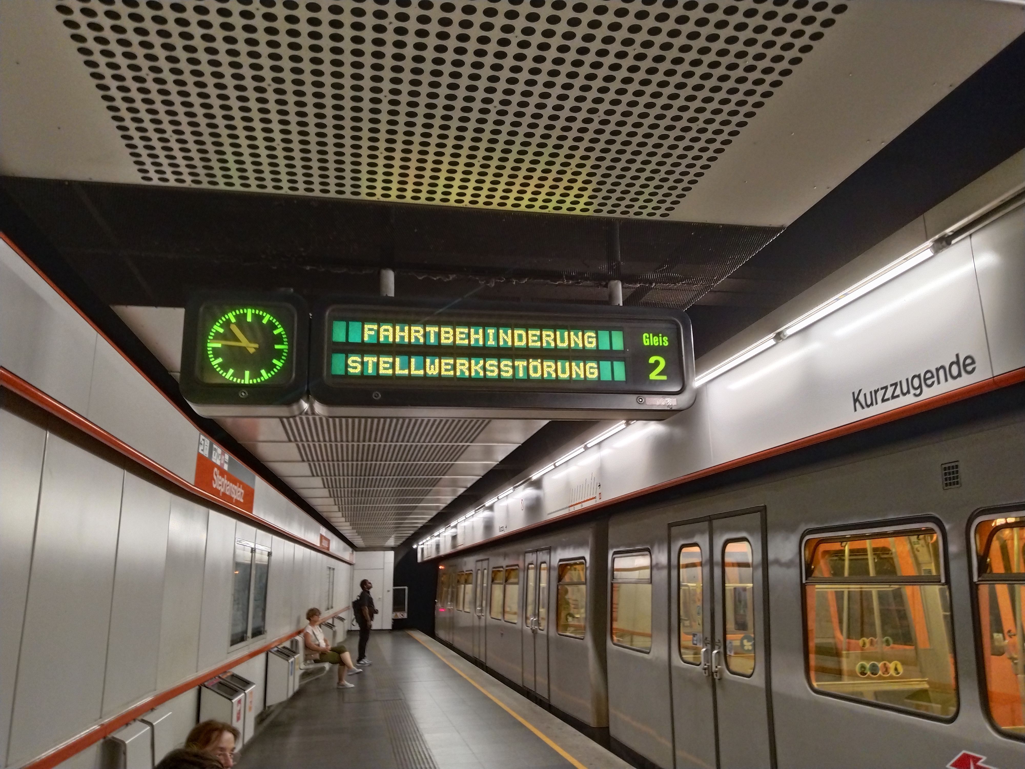 Betriebsstörung der U3.