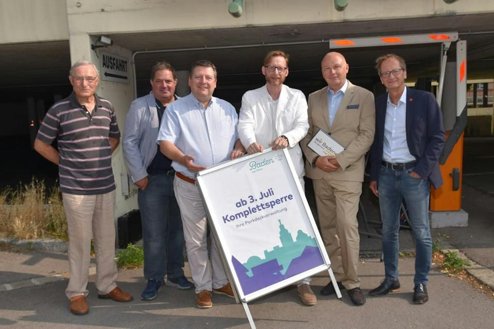 Pressekonferenz vor Ort