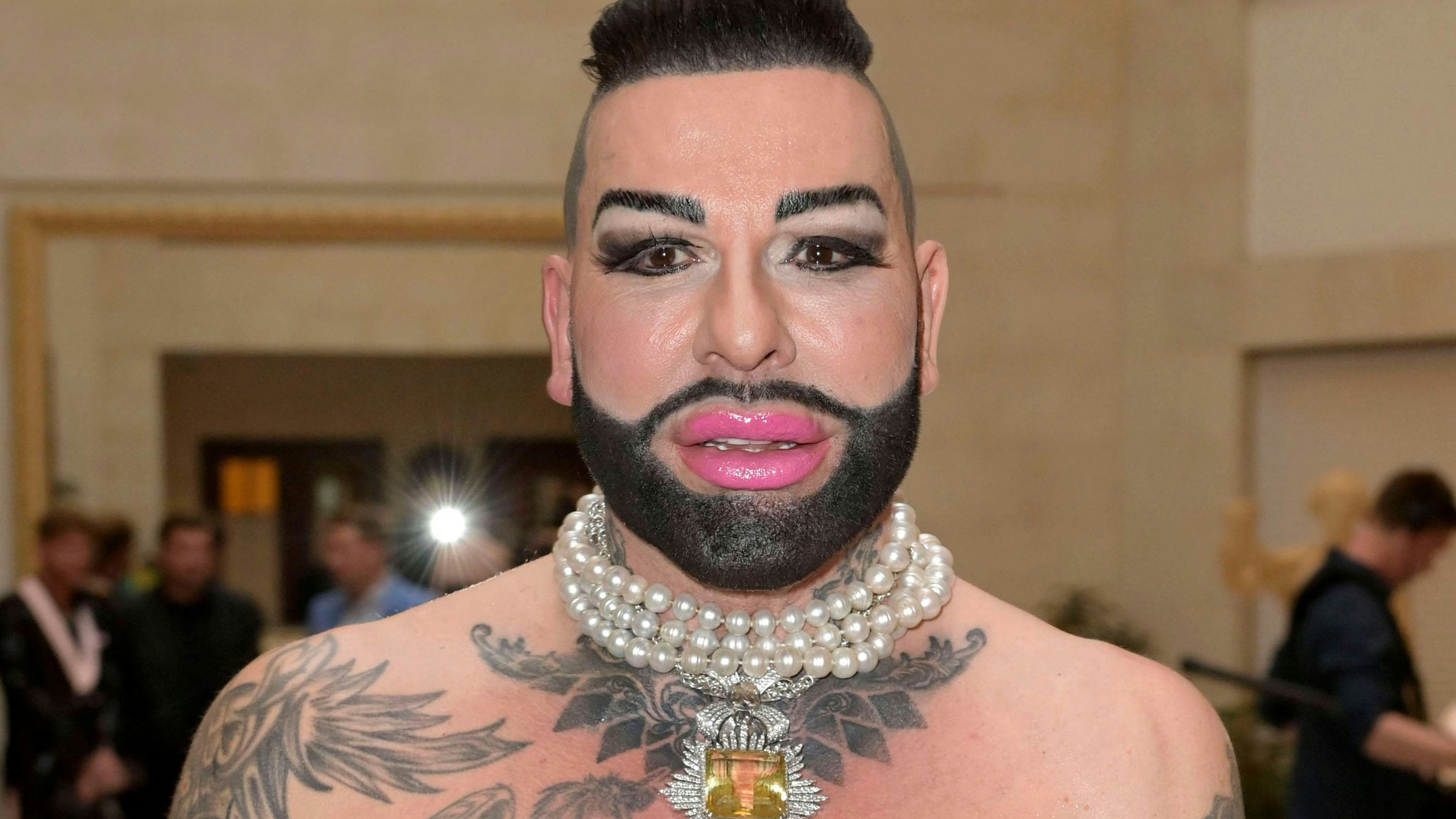 Harald Glööckler bei seinem Geburtstagsdinner.