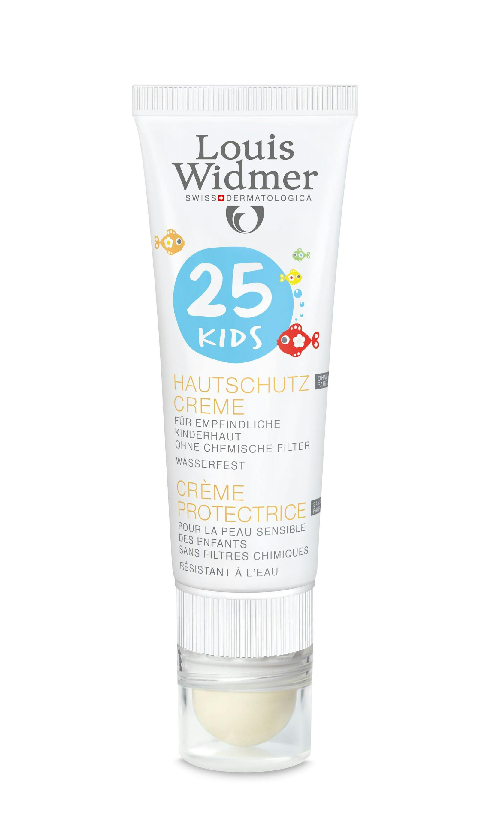 Kids Hautschutz Creme mit LSF 25 und integriertem Lippenpflegestift mit LSF 50 um 12,90 Euro.