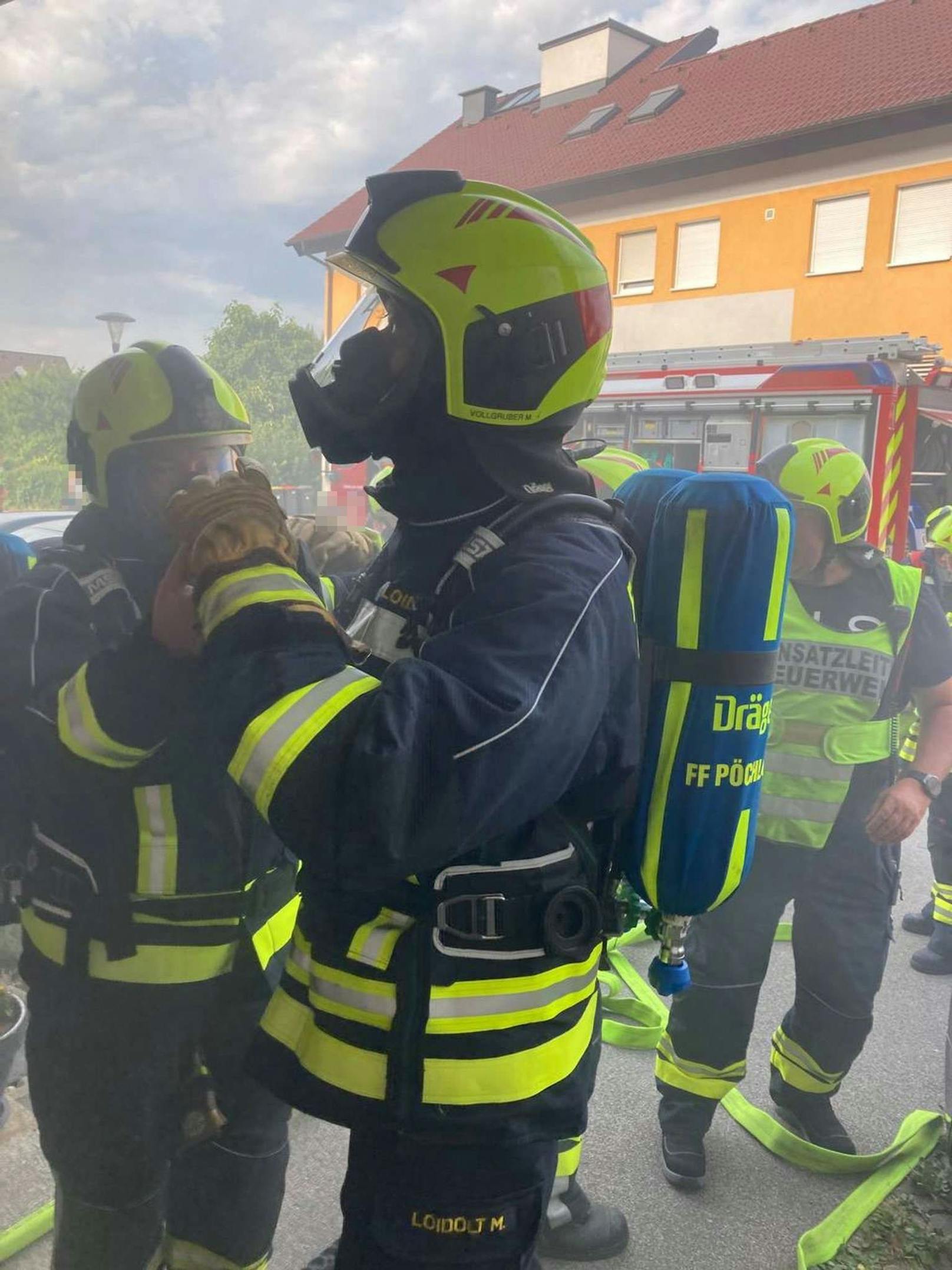 Die Feuerwehr im Brandeinsatz