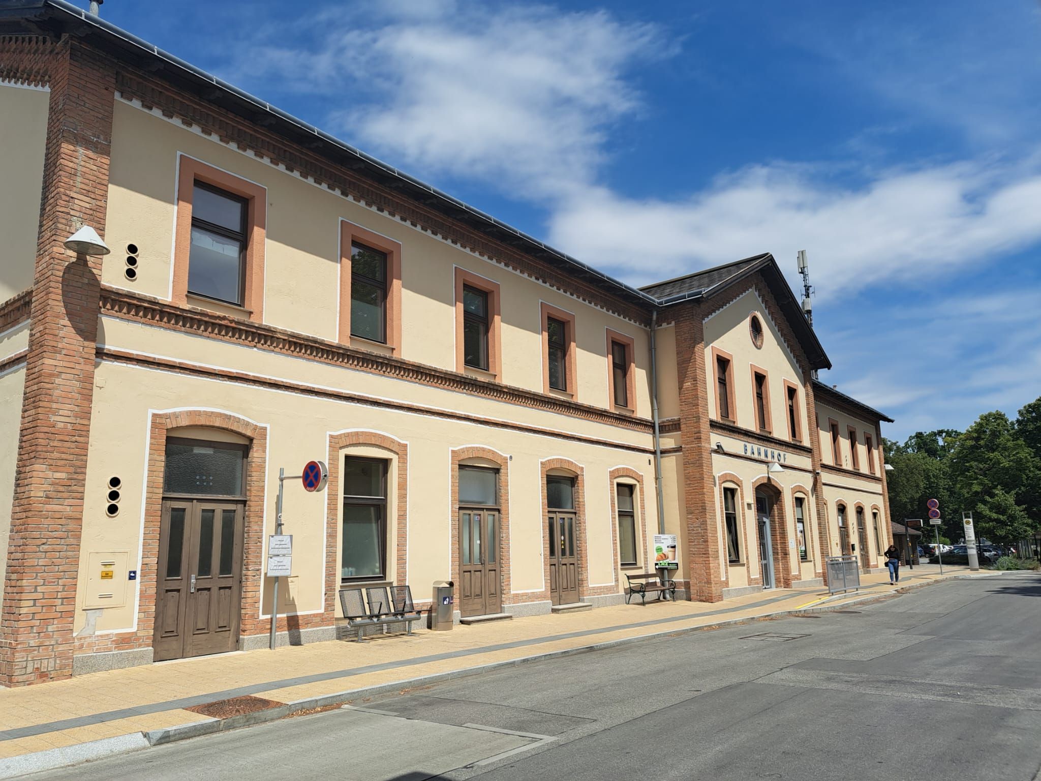 Der Bahnhof in Mistelbach