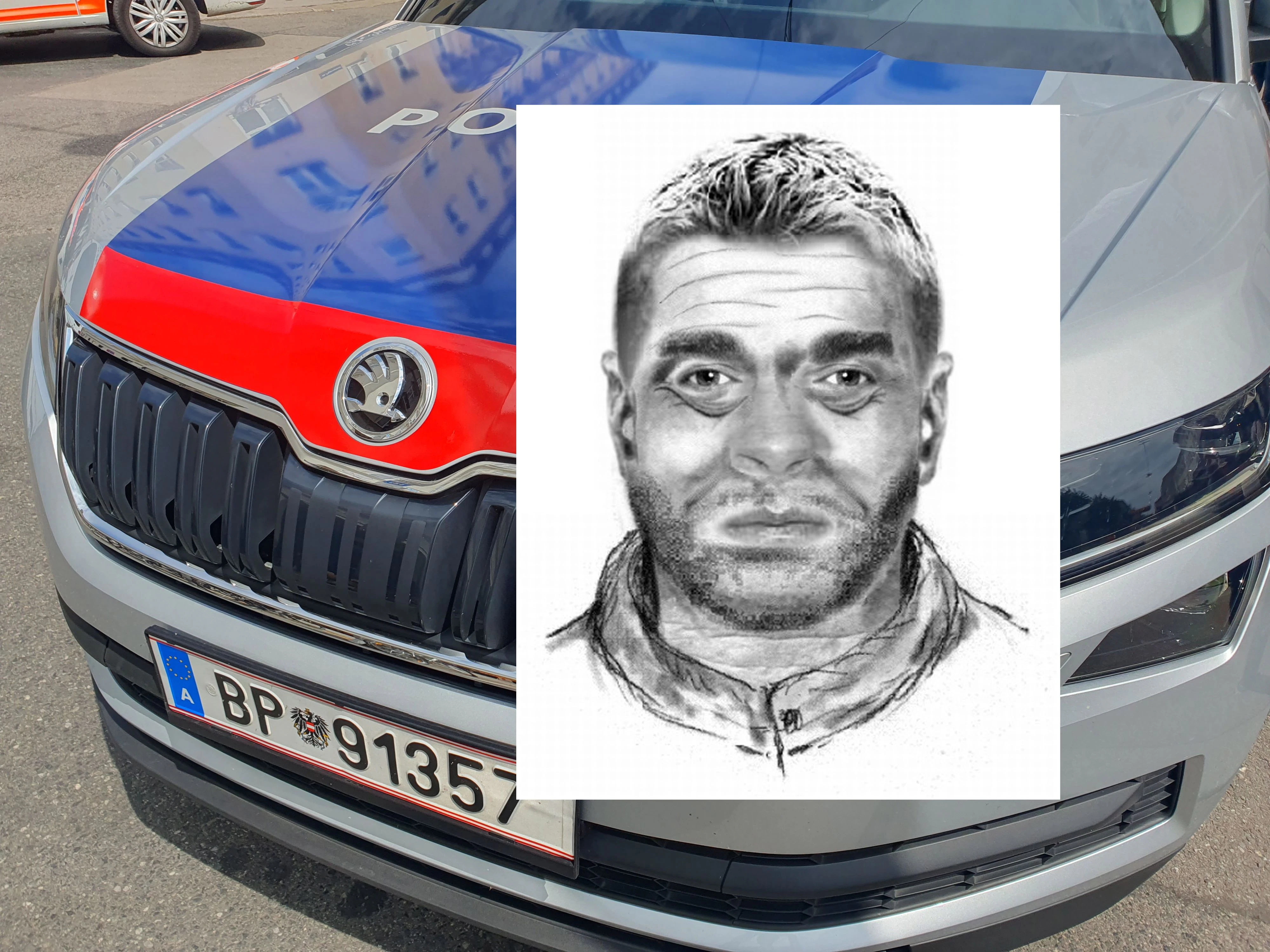 Sexuelle Belästigung in St. Pölten: Phantombild des Verdächtigen