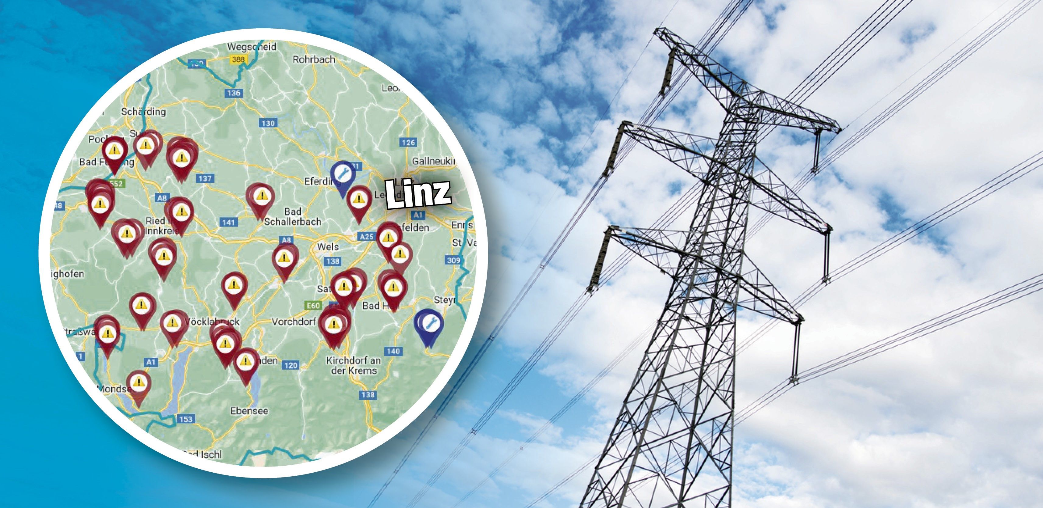 Stromausfälle Netz OÖ Energie AG