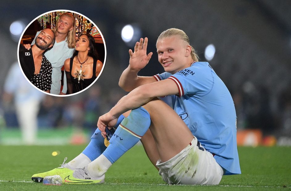 Erling Haaland mit Kim Kardashian