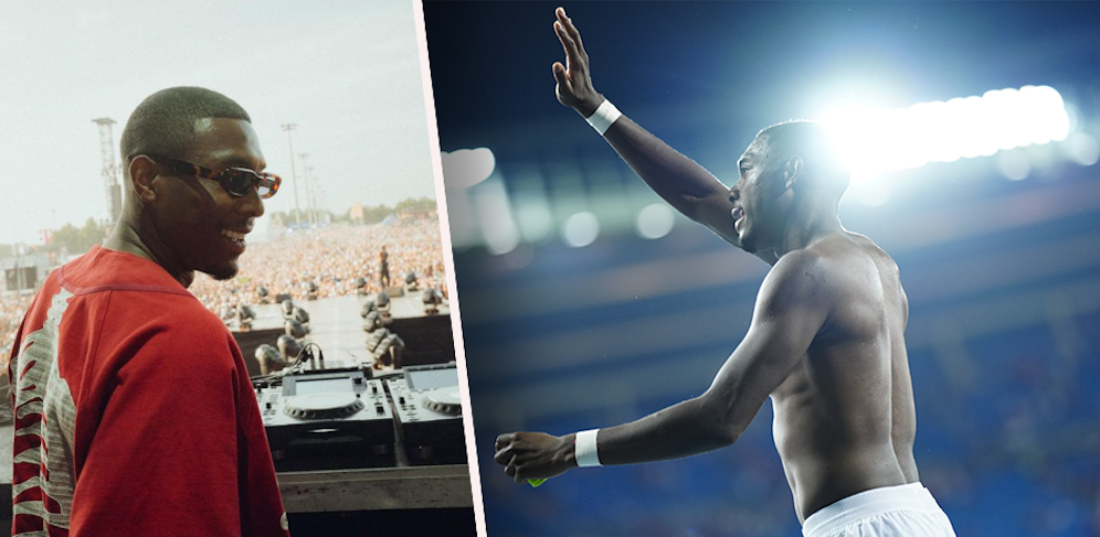 David Alaba schaute bei einem Hip-Hop-Festival in München vorbei. 