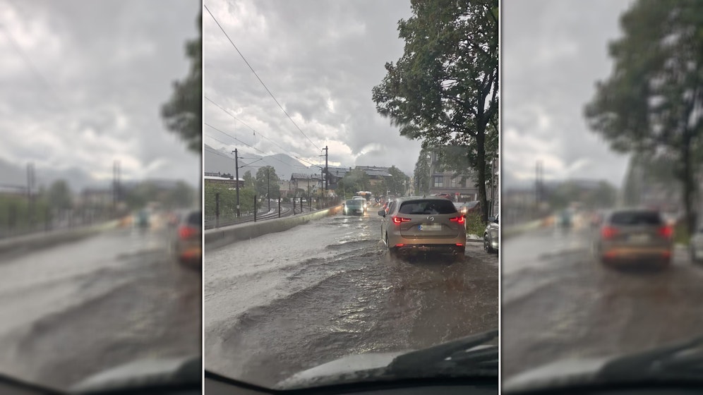 Während es Mittwochnachmittag in Wien brütend heiß war, regnete es in Salzburg in Strömen.
