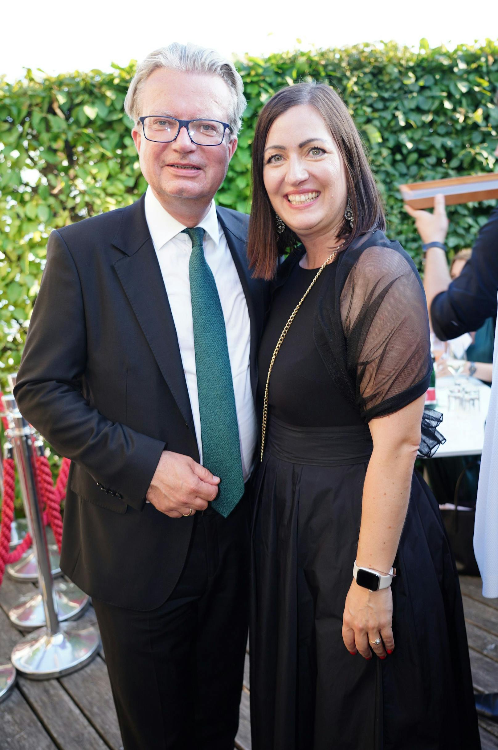 Steiermarks Landeschef Christopher Drexler mit Ehefrau Iris.