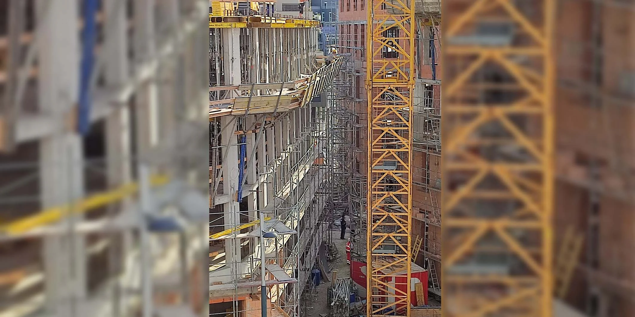 Auf einer Baustelle in der Donaustadt kam es am Mittwoch zu einem Rettungseinsatz.