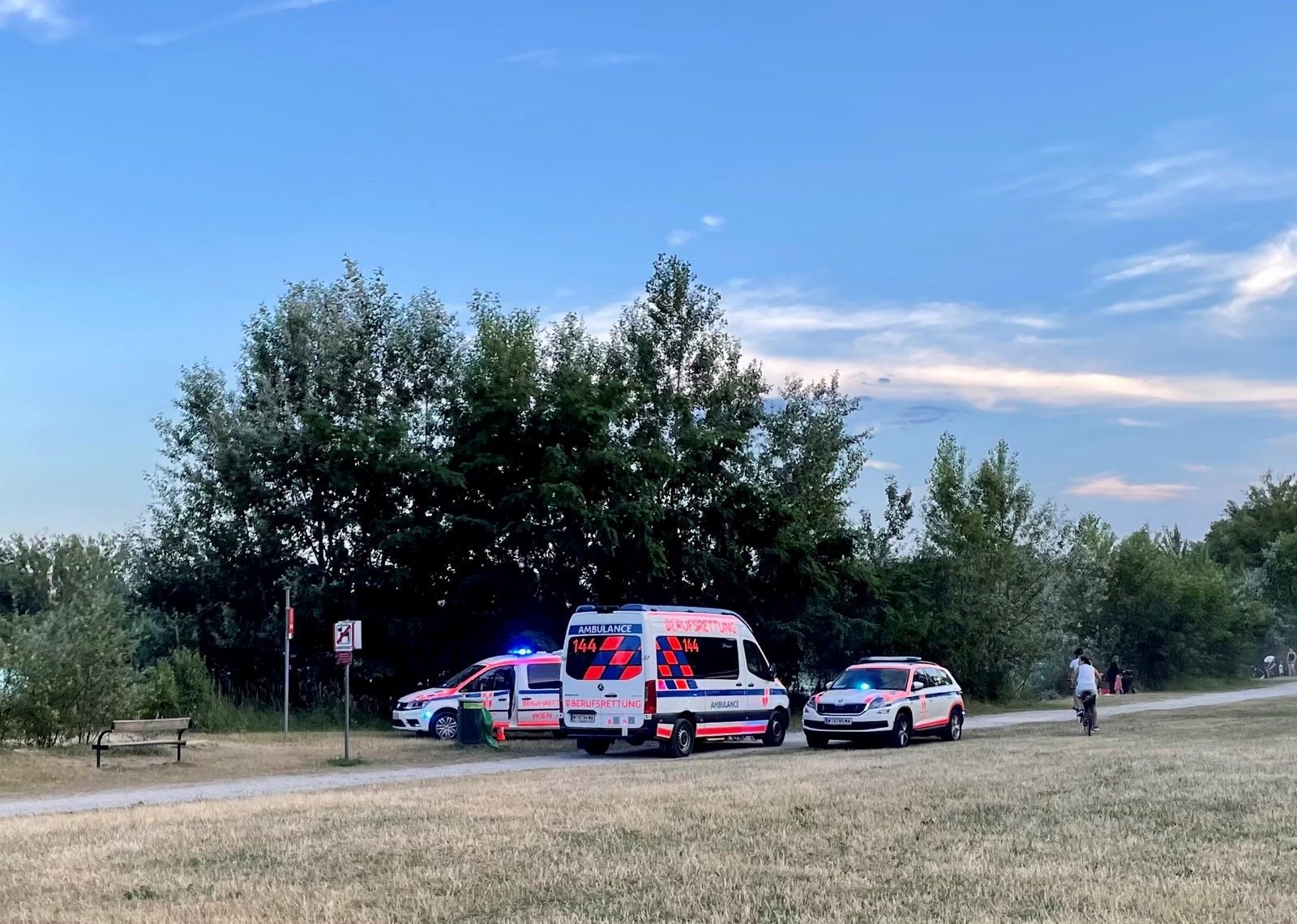 Berufsrettung war sofort am Einsatzort in Wien-Donaustadt. 