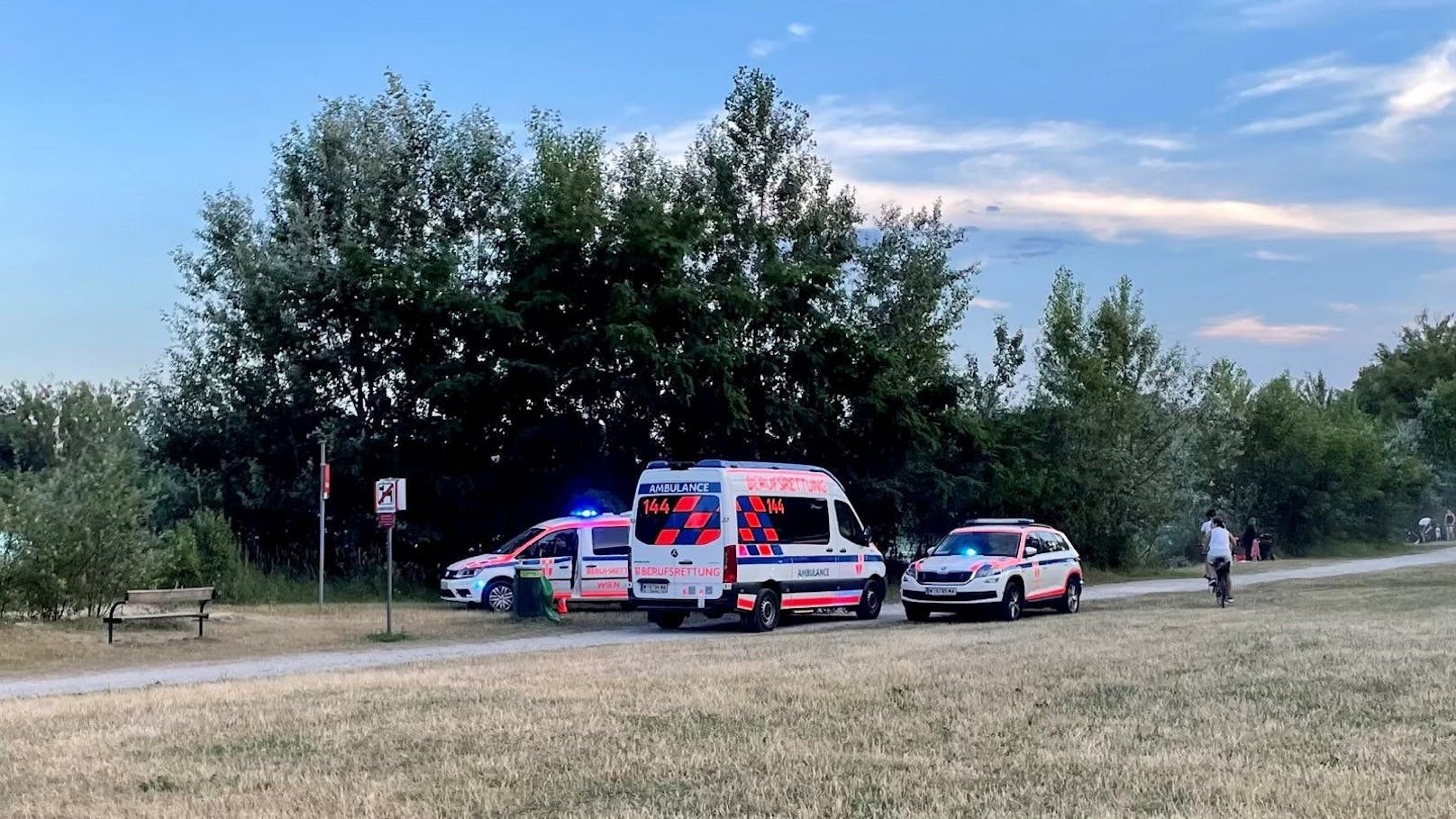 Berufsrettung war sofort am Einsatzort in Wien-Donaustadt. 