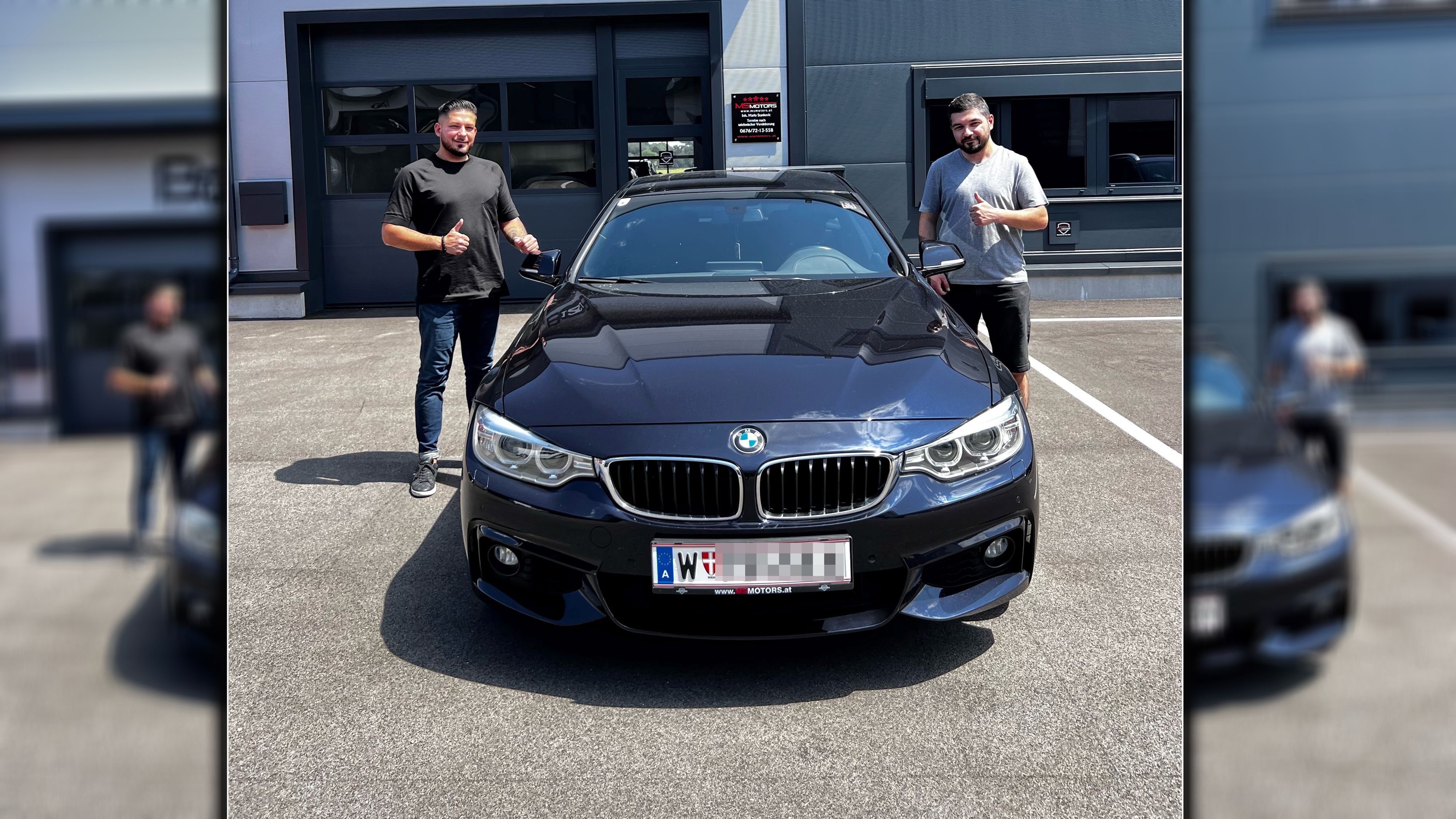 Erkan mit neuem BMW