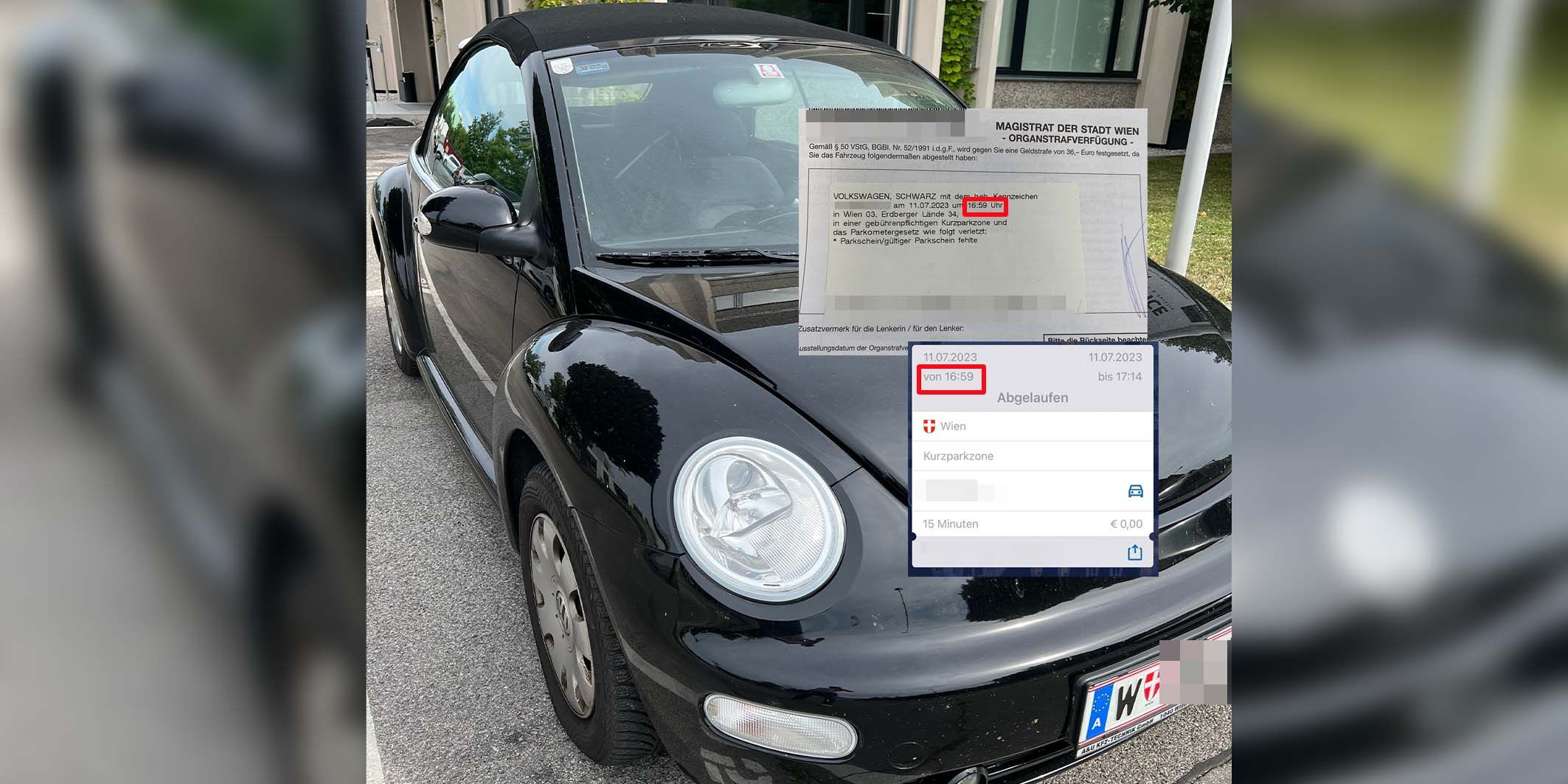 Trotz gültigem Parkticket muss eine Wienerin zahlen.