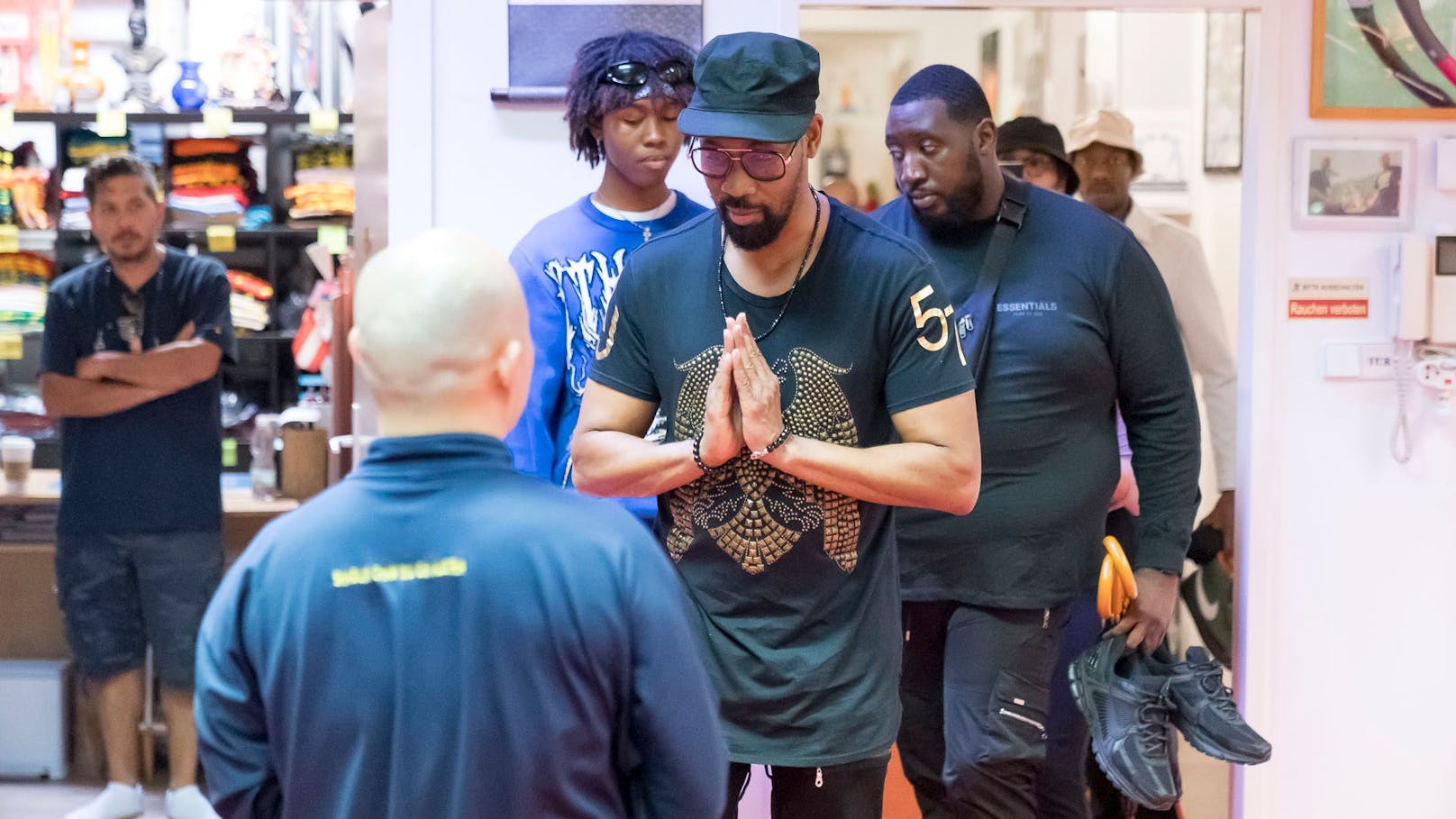 Wu Tang Clan in Wien-Landstraße: Rapper RZA besuchte Kampfsportzentrum.