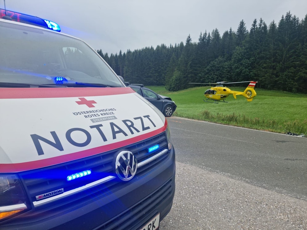 Zwei Rettungshubschrauber mussten landen.