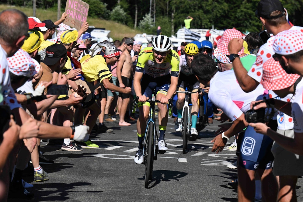 Der Deutsche Georg Zimmermann auf dem Grand Colombier. 