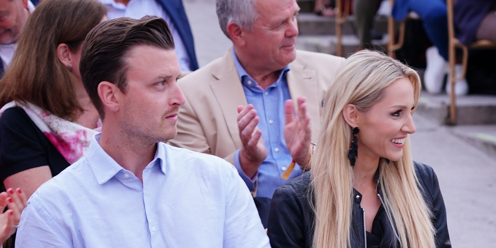 Toni Gabalier und Melissa Naschenweng saßen in Mörbisch nebeneinander.