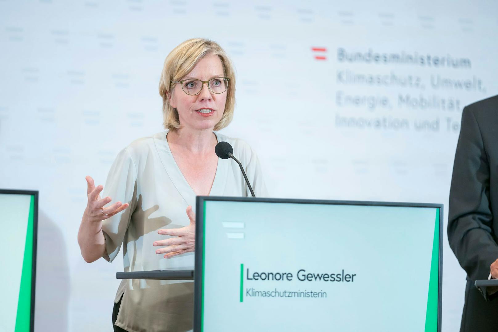 Umweltministerin Leonore Gewessler (Grüne) will das letzte Jahr der schwarz-grünen Zusammenarbeit noch produktiv nutzen.
