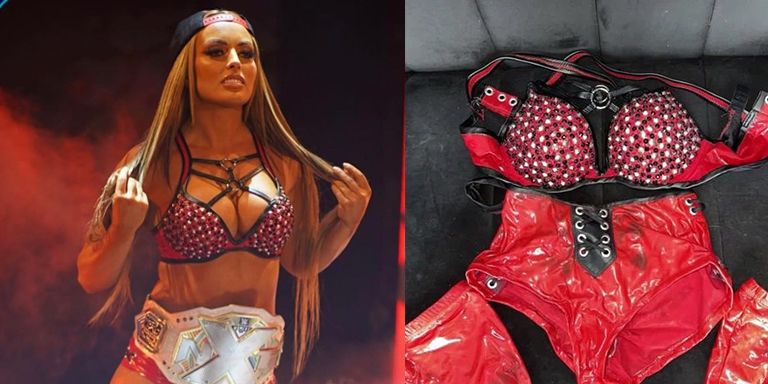 Mandy Rose verkauft ihr getragenes Kampf-Outfit.