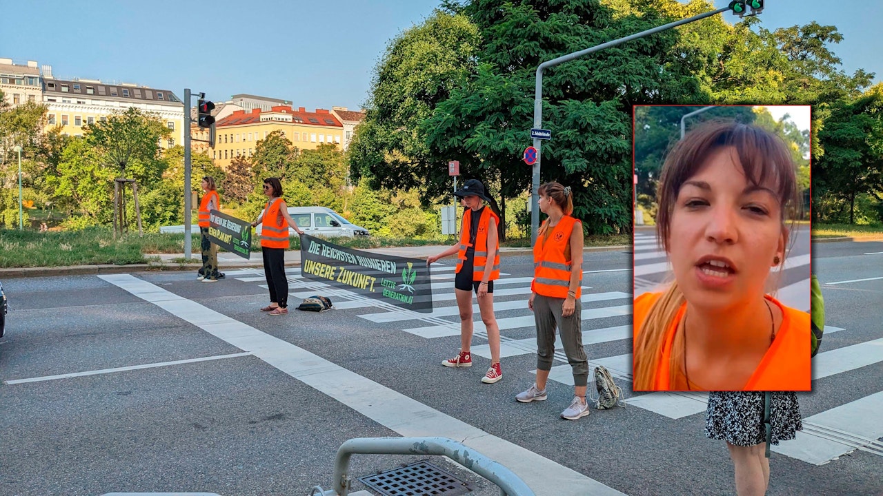 Heute.at - Schulferien – nun wird diese Lehrerin zur Klimakleberin