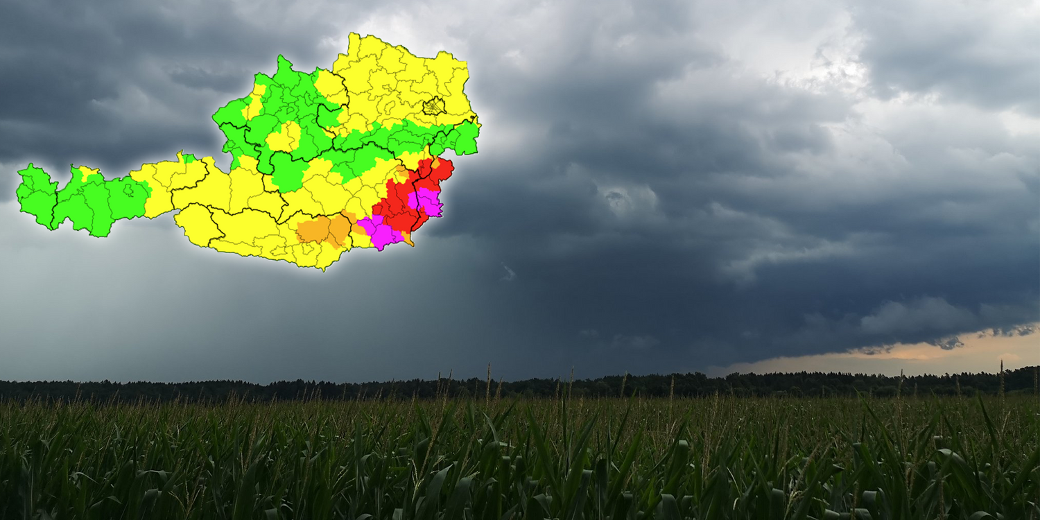 In Teilen Österreichs wurde Warnstufe Violett ausgerufen.