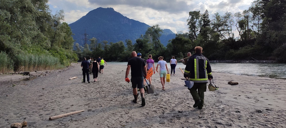 Die Leiche wurde bei der Einmündung des Zillers in den Inn gefunden.