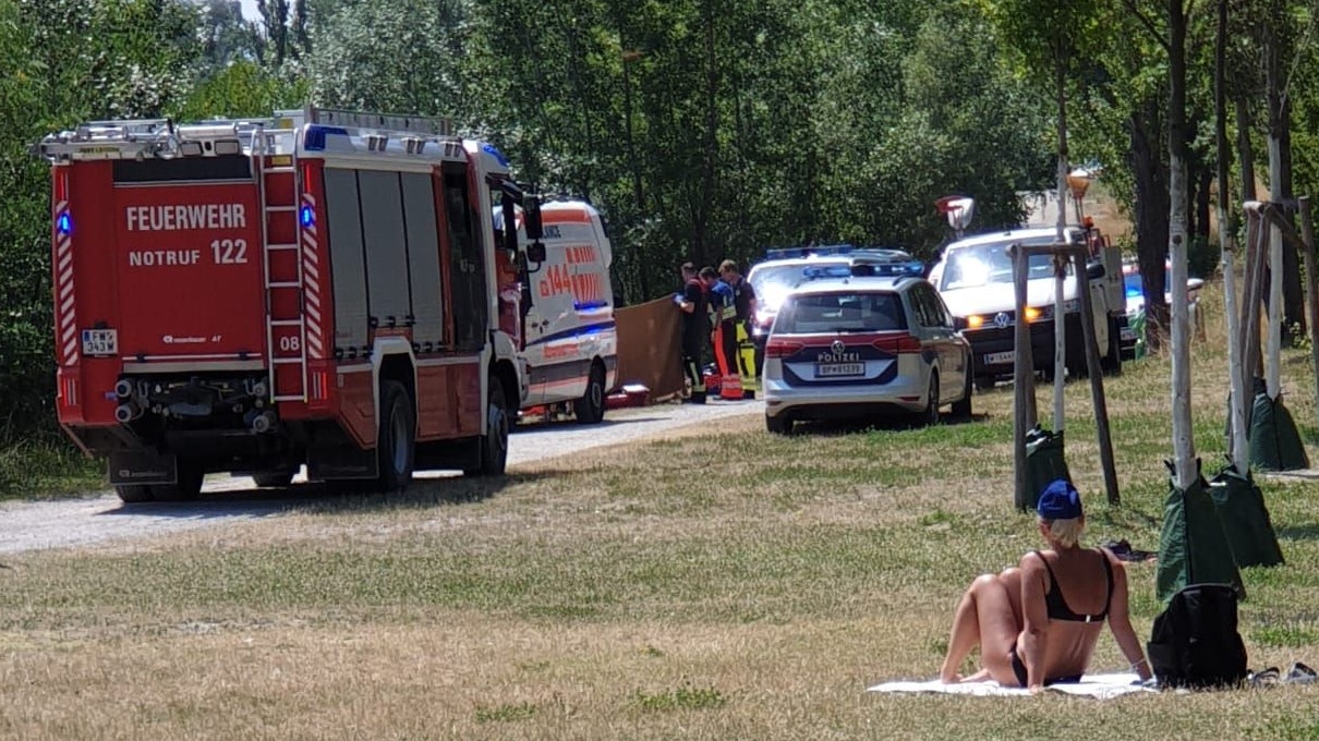 Rettungseinsatz bei Hirschstettner Badeteich