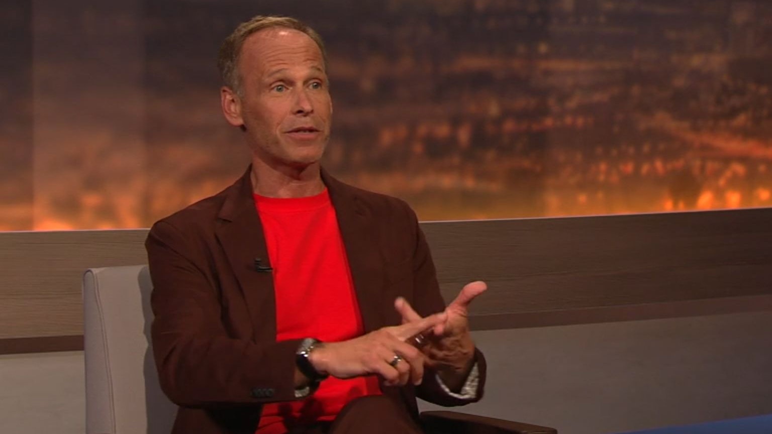 ORF-Meteorologe Marcus Wadsak spricht "Bei Budgen" am 15. Juli 2023 über die Hitzewelle und Klima-Leugner.