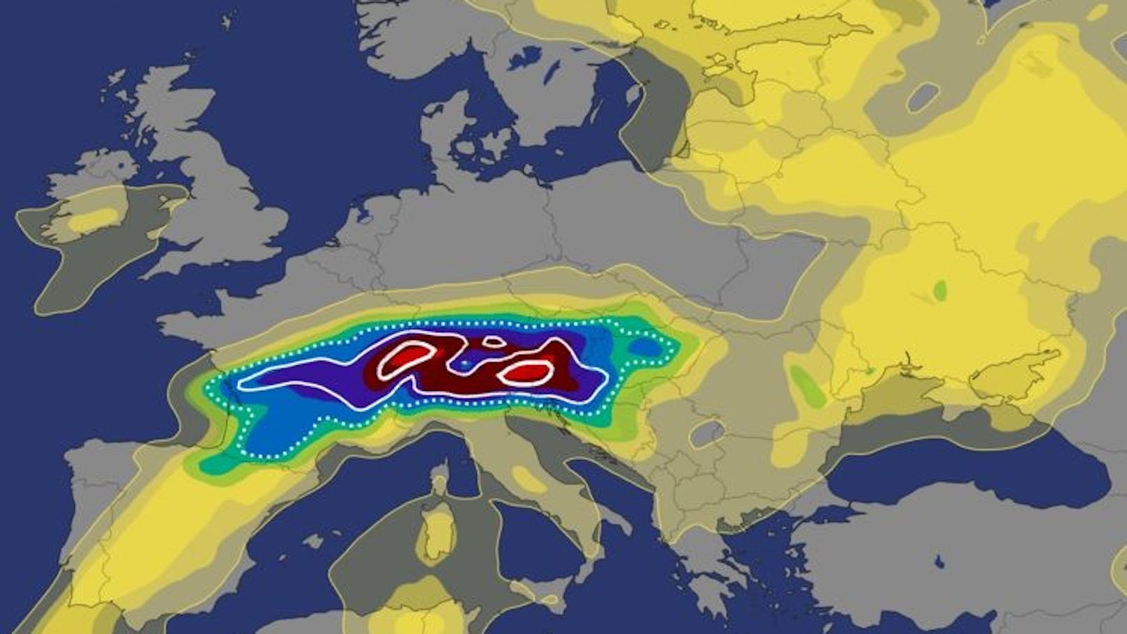 Österreich muss sich am Dienstag auf <a data-li-document-ref="100282311" href="https://www.heute.at/s/unwetter-oesterreich-neue-warnung-vor-superzellen-hagel-und-tornados-100282311">schwere Gewitter</a> einstellen.