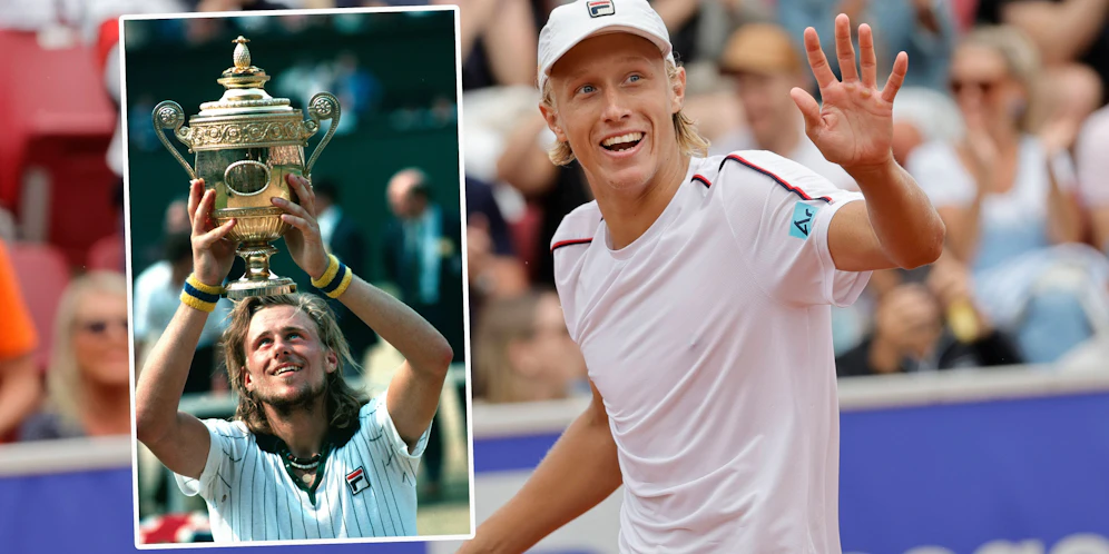 Leo Borg tritt in die Fußstapfen seines Papas, Tennis-Legende Björn Borg (l.).