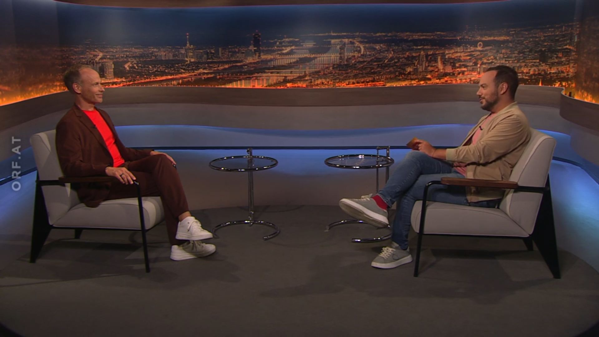 ORF-Meteorologe Marcus Wadsak spricht "Bei Budgen" am 15. Juli 2023 über die Hitzewelle und Klima-Leugner.