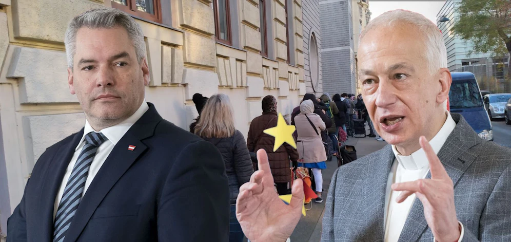 Caritas-Präsident Michael Landau (r.) nimmt nun die Bundesregierung in die Pflicht.