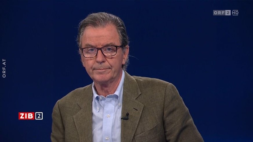 Michael Staudinger, langjähriger Direktor der ZAMG, am späten Dienstagabend in der ORF-