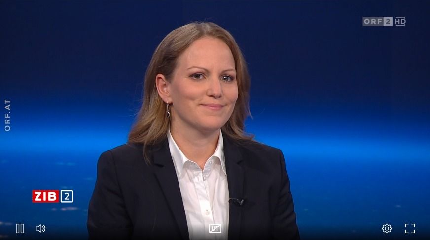 Natalie Harsdorf-Borsch, interimistische Generaldirektorin der Bundeswettbewerbsbehörde, am späten Dienstagabend in der ORF-