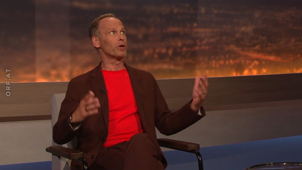 ORF-Meteorologe <strong>Marcus Wadsak</strong> in der Sendung 