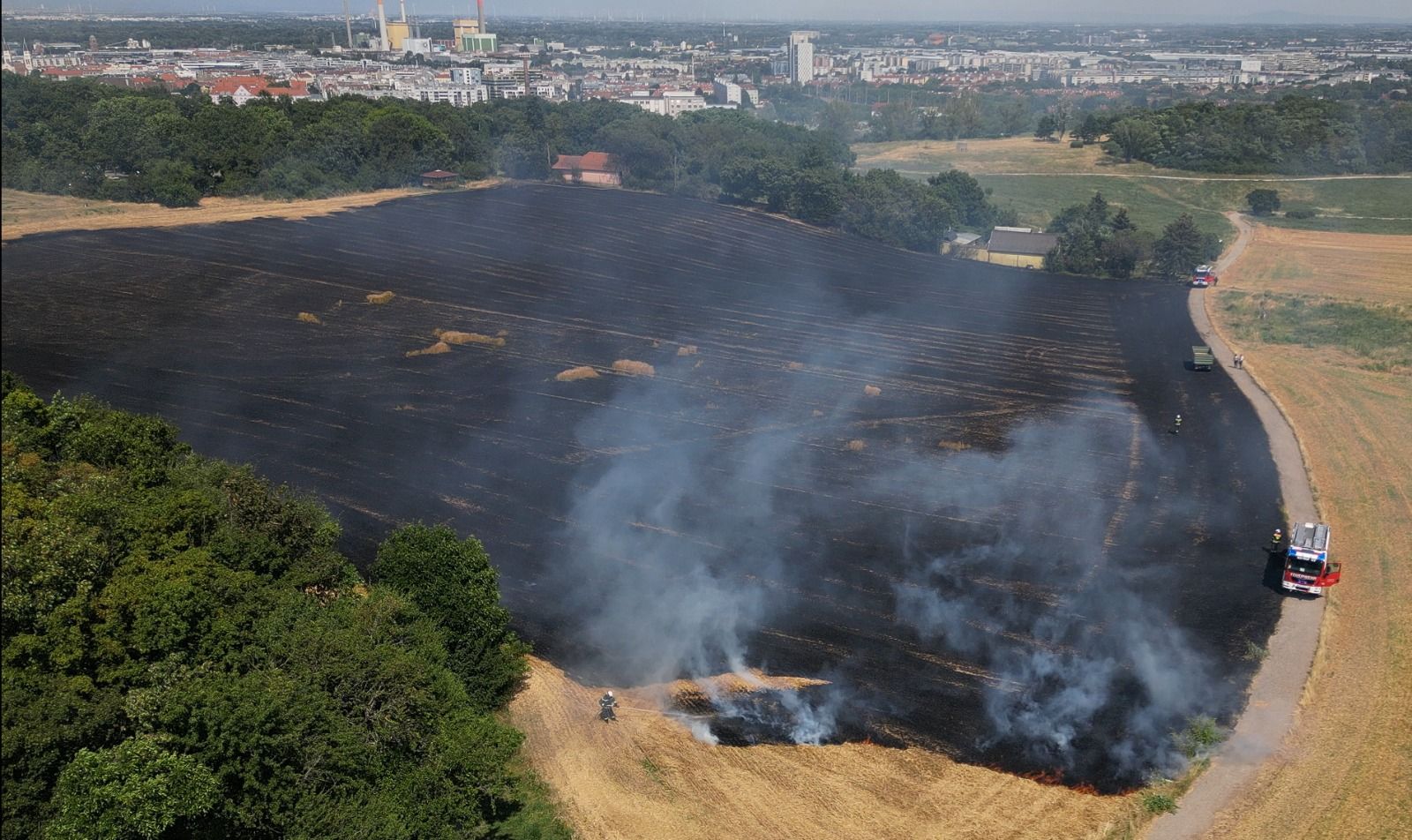 Feuer-Alarm bei Böhmischen Prater: Feuerwehr im Einsatz