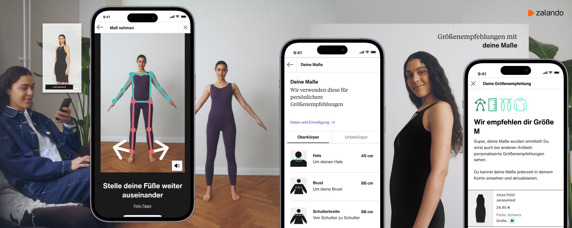 Nur zwei Schnappschüsse sollen zur perfekten Passform führen.