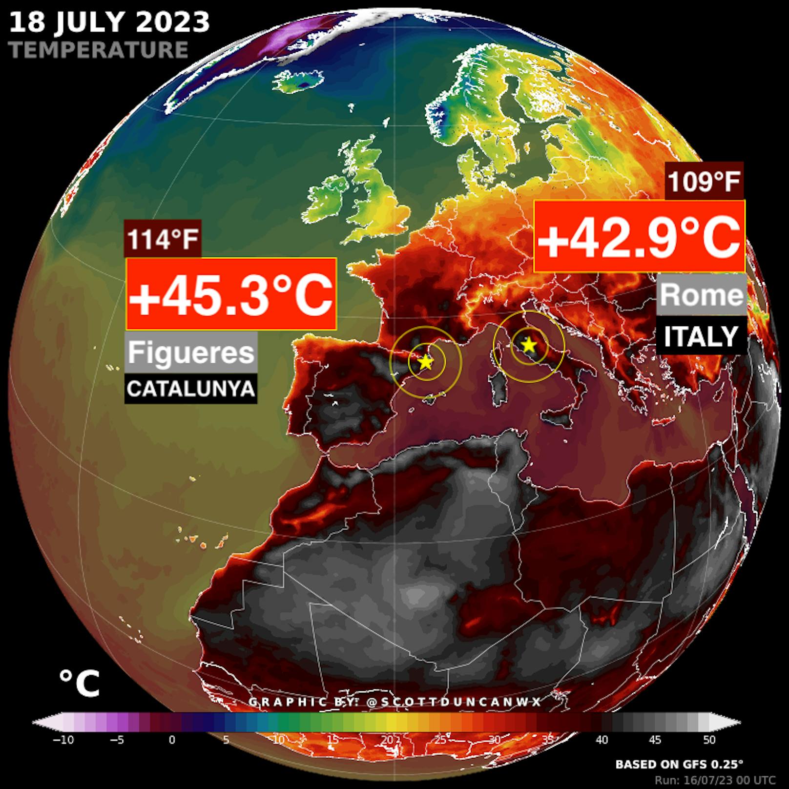 <strong>18. Juli 2023</strong>: <a target="_blank" href="https://www.aemet.es/es/eltiempo/observacion/ultimosdatos?k=&amp;l=0429X&amp;w=2&amp;datos=img&amp;f=">45,3 Grad Celsius im katalanischen Figueres</a> und 42,9 Grad in Rom.
