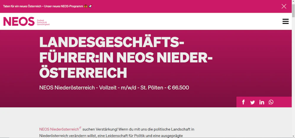 66.500 Euro Jahresbrutto wird für die Stelle angeboten.