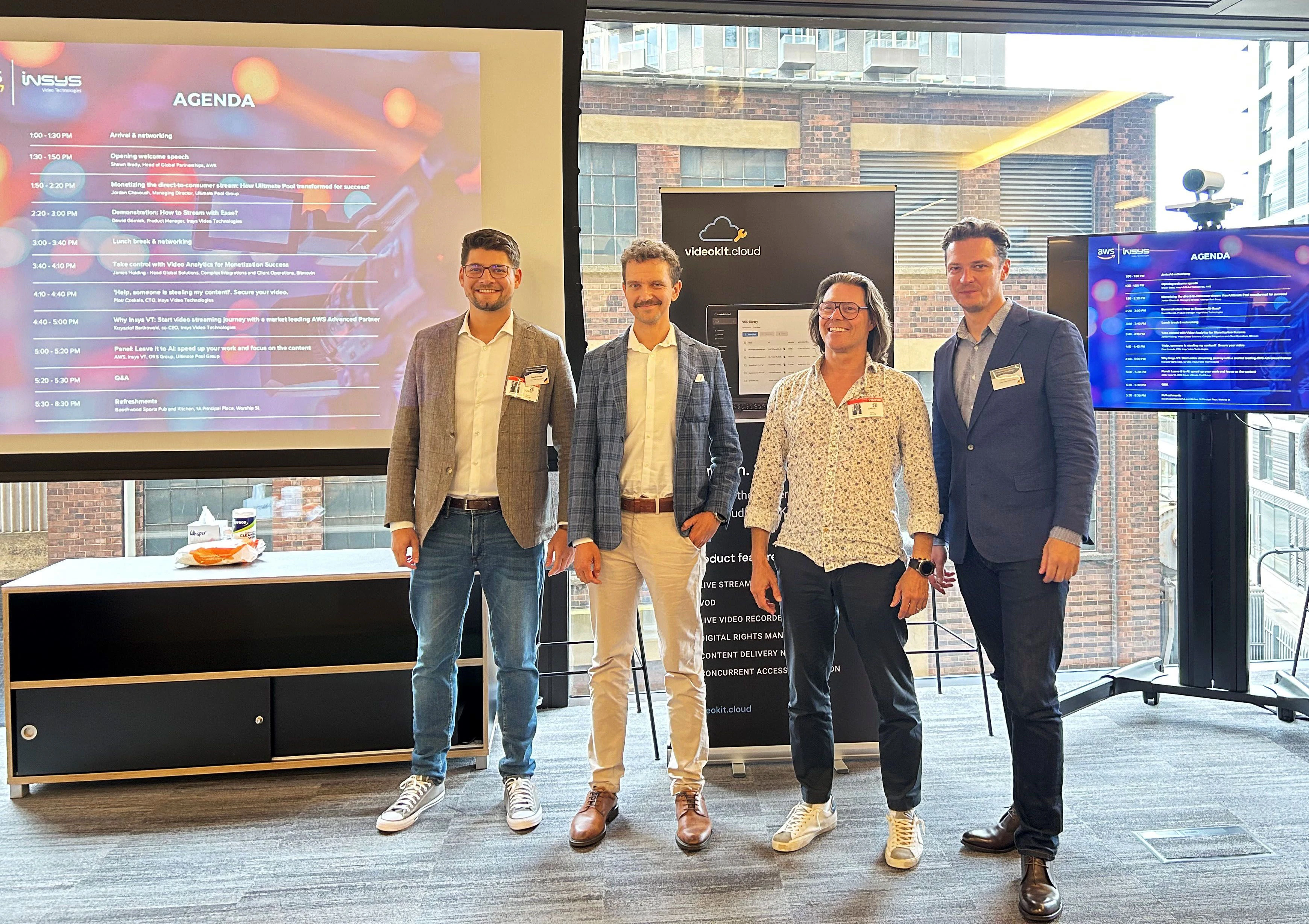 Im Londoner Amazon Headquarter präsentierten die ORS Group und das polnische Softwareunternehmen Insys Video Technologies eine neue Softwarelösung für die einfache Bereitstellung von Online Videodiensten. 