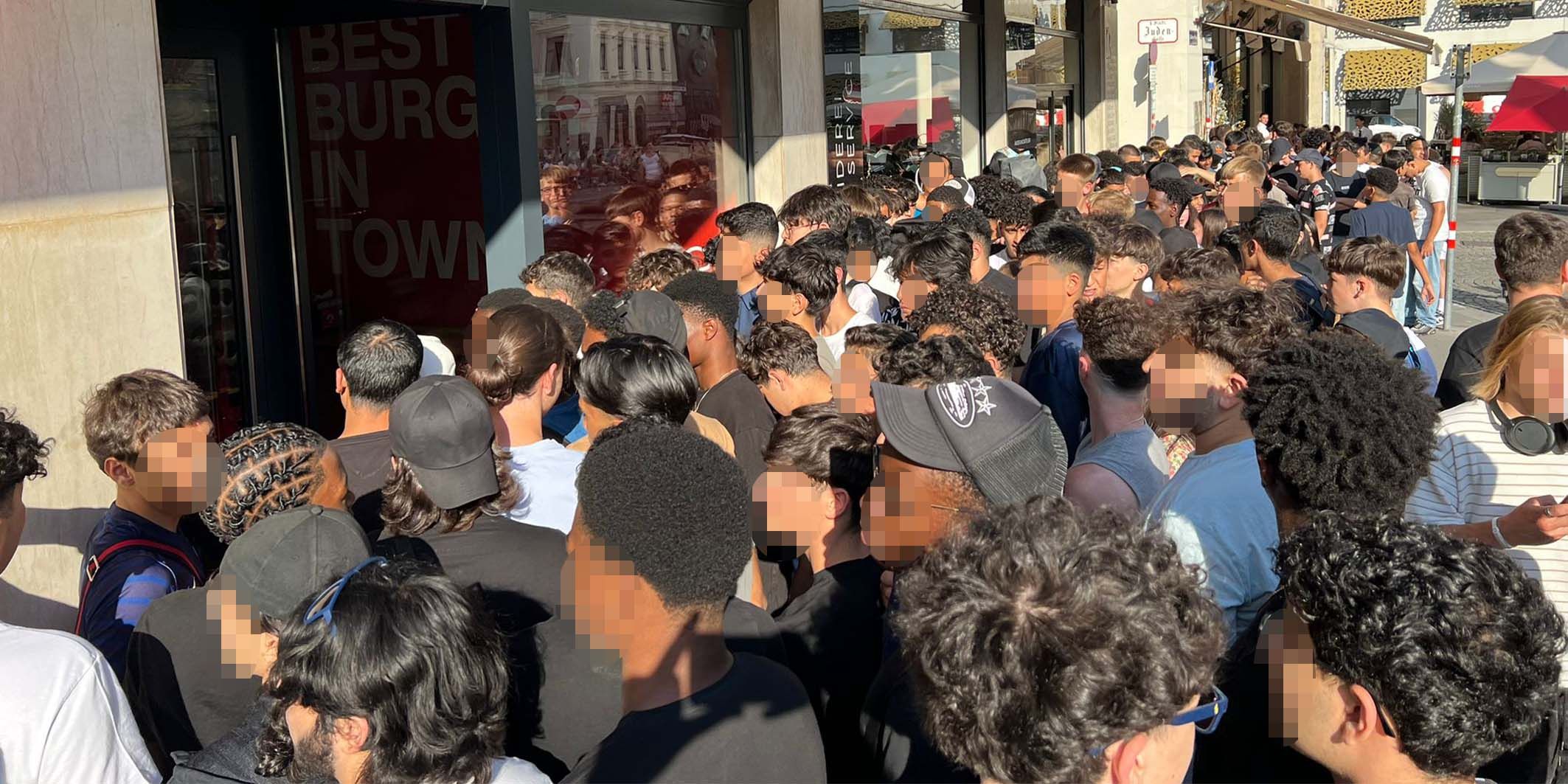 Am Hohen Markt in Wien wurde es Donnerstagabend ziemlich eng.