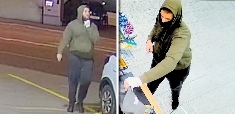Dieser Räuber mit Gipshand hat am Mittwochabend eine Tankstelle in Linz überfallen.