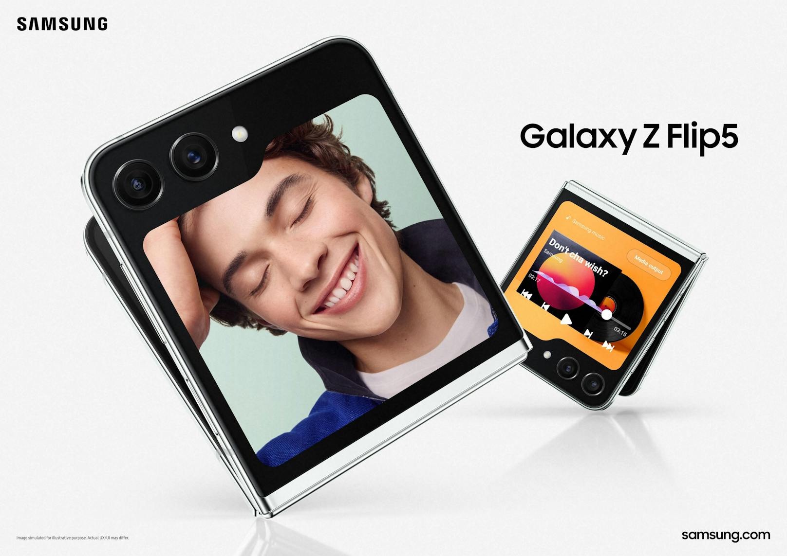 ... Klapp-Smartphone Galaxy Z Flip5 vorgestellt. Das größte Highlight ist direkt an der Außenseite des Handys sichtbar. Wo zusammengeklappt beim Vorgänger nur ...