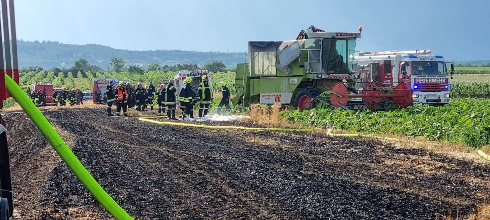 Fünf Feuerwehren standen im Einsatz.