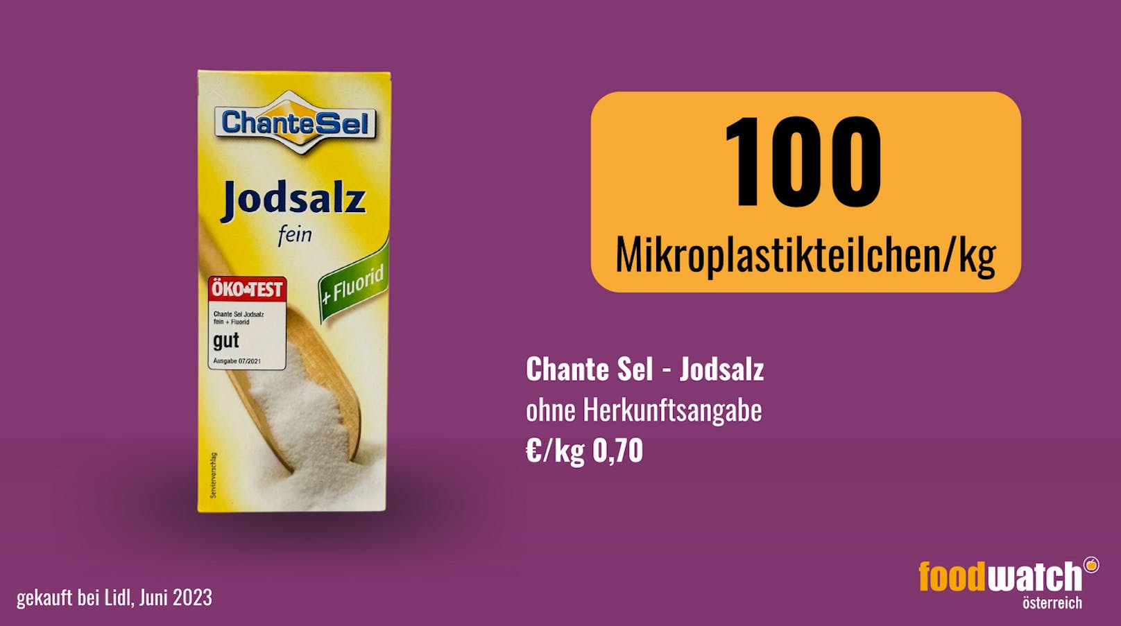 ChanteSel Jodsalz Fein + Fluorid: 100 Partikel/kg