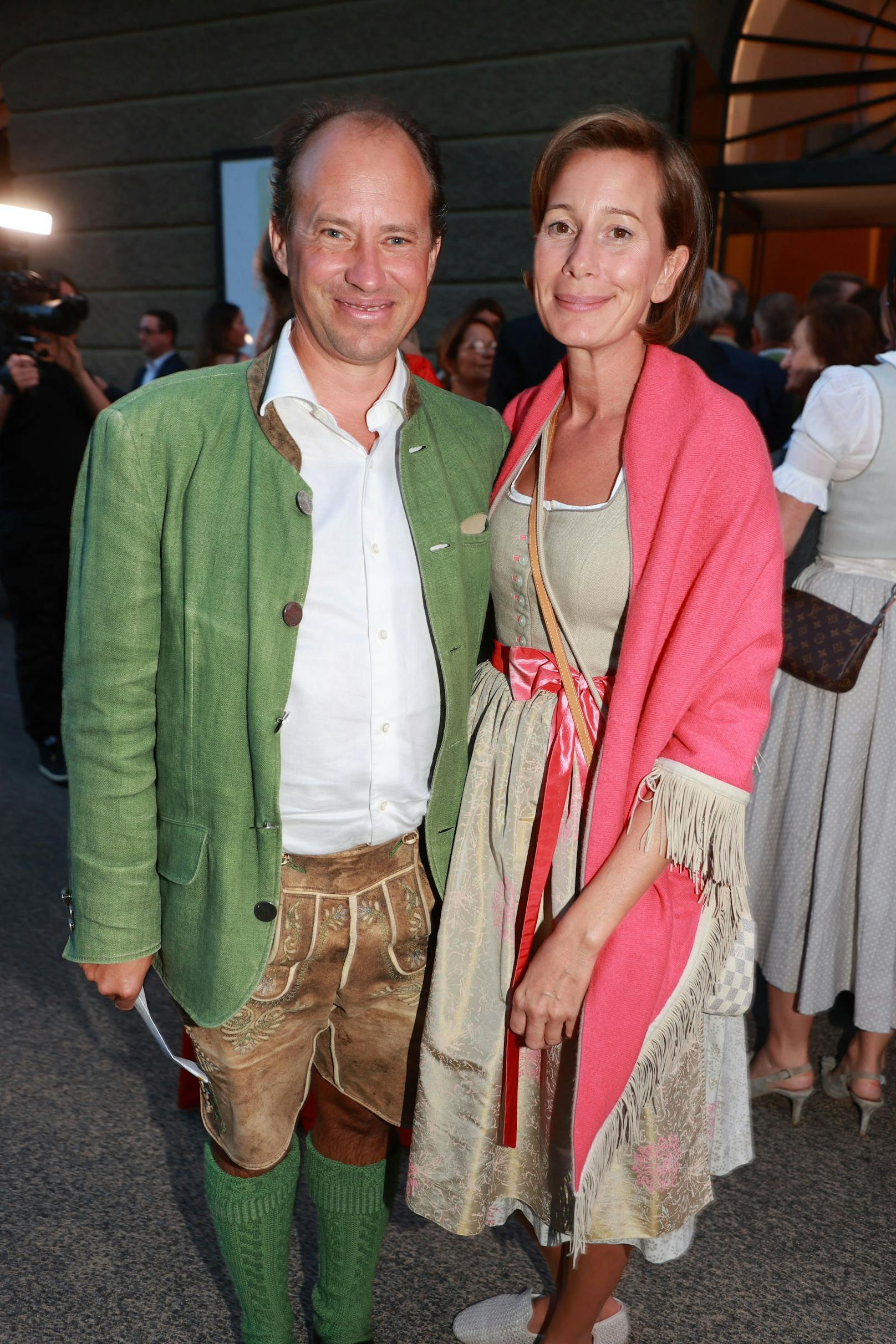 Der Salzburger Industrielle Stefan Kuhn mit Ehefrau Lisa
