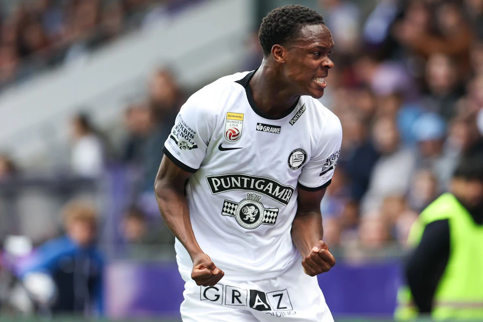 Emanuel Emegha wird Sturm Graz verlassen. 