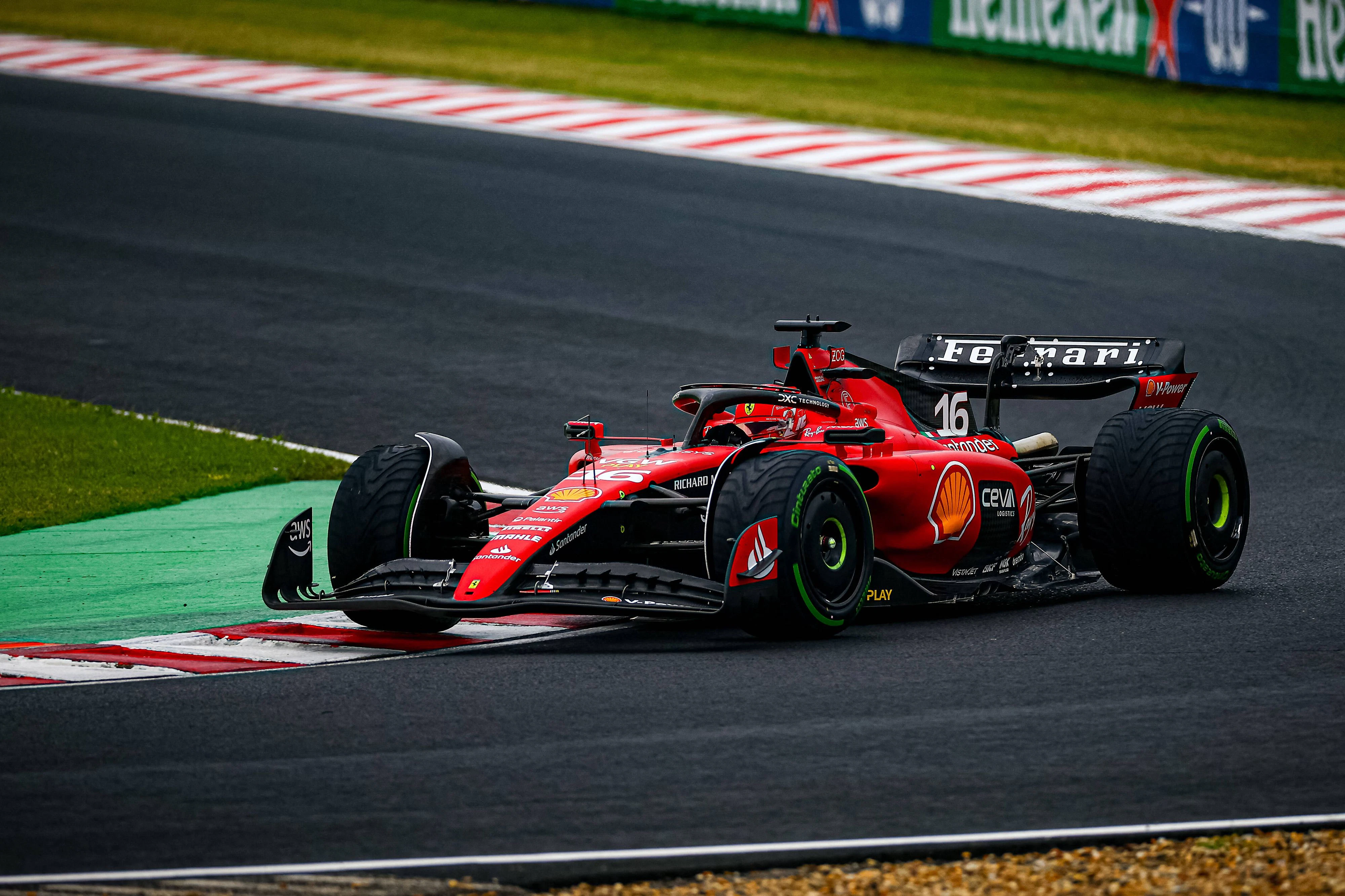Charles Leclerc fuhr überraschend die schnellste Runde in Ungarn. 