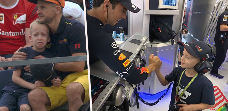 Beim Perez-Fan flossen die Tränen. 